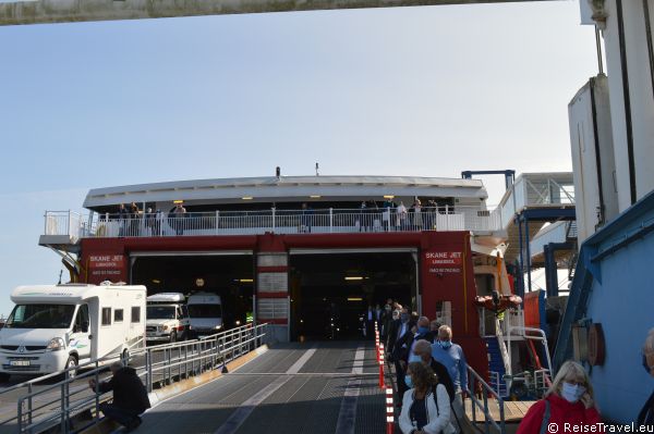 Der Katamaran „Skane Jet“ transportiert 676 Passagiere und 210 Autos pro Törn
